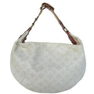 Louis Vuitton Monogram Mahina Onata Shoulder Bag Beige Tan Gold